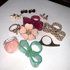 Haul: Girly Bow Rings and Earrings